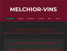 Tablet Screenshot of melchior-vins.be